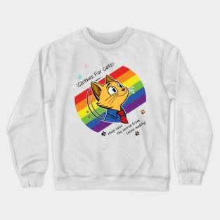 Clothes For Cats (Pride) Crewneck Sweatshirt