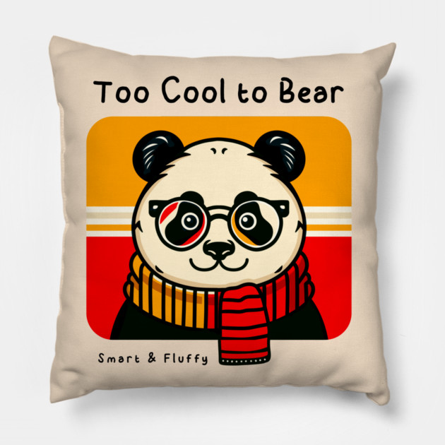 Too Cool to Bear Pillow by Fabrik
