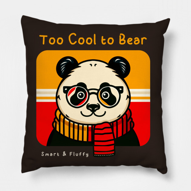 Too Cool to Bear Pillow by Fabrik