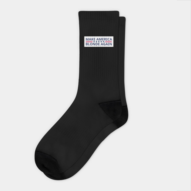 Make-America-Blonde-Again Socks by BlackMeme94