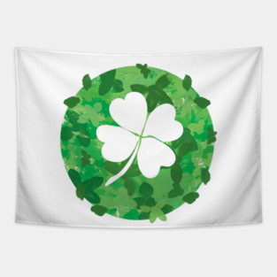 Lucky clover for St. Patrick's Day Tapestry