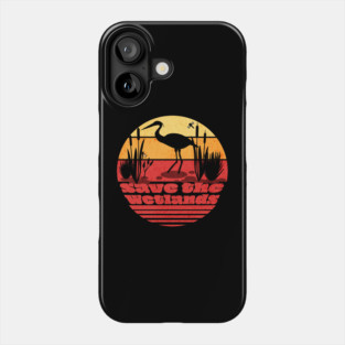 World Wetlands Day Retro Sunset Phone Case