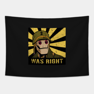 Gi Robot Was Right Vintage Tapestry