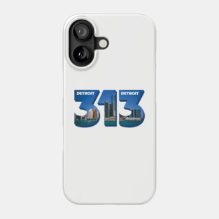 313-Detroit Phone Case