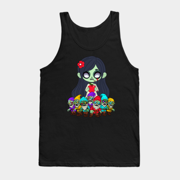 Zombie Snow White Tank Top by H. R. Sinclair