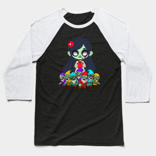 Zombie Snow White Baseball T-Shirt