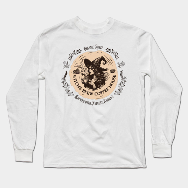 Witch's Brew Coffee House Long Sleeve T-Shirt by H. R. Sinclair