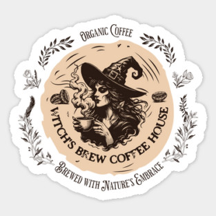 Witch's Brew Coffee House Sticker