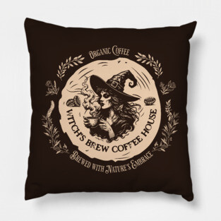 Witch's Brew Coffee House Pillow