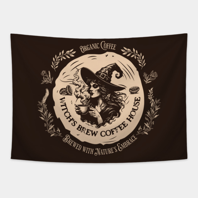 Witch's Brew Coffee House Tapestry by H. R. Sinclair