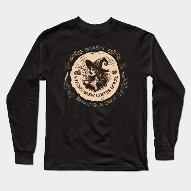 Witch's Brew Coffee House Long Sleeve T-Shirt by H. R. Sinclair