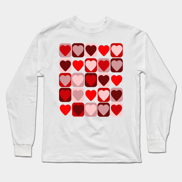 Valentine Patchwork Long Sleeve T-Shirt by HolidayBug