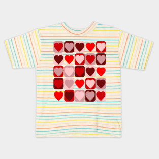 Valentine Patchwork Kids T-Shirt