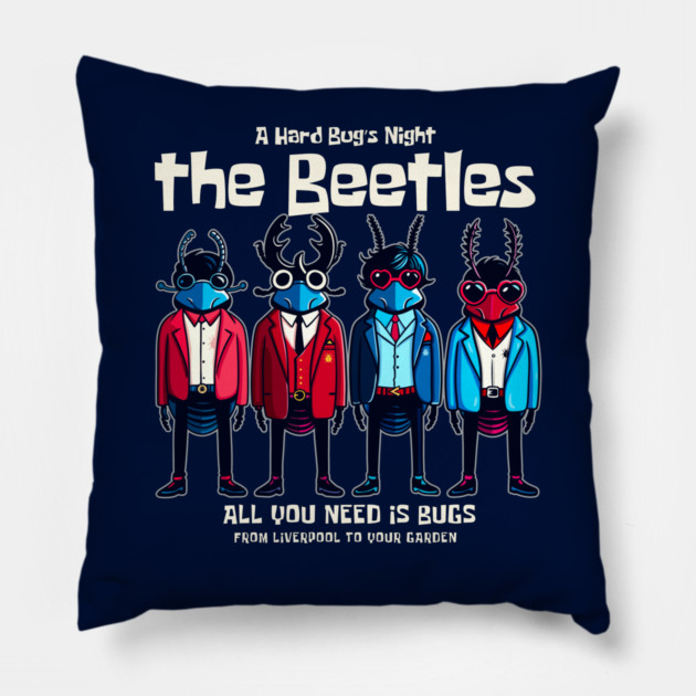 THE BEETLES Pillow by Fabrik