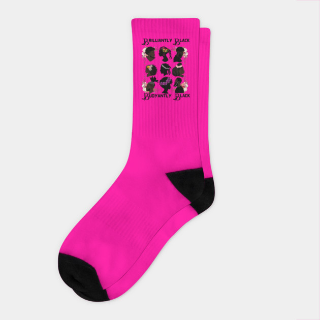 Brilliantly Black Socks by TexTeeys