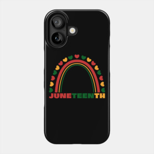 Juneteenth Rainbow Phone Case