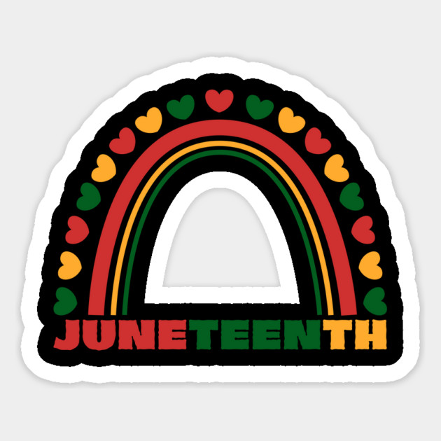Juneteenth Rainbow Magnet by Creatifly Graphic Tees