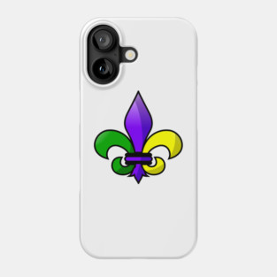 Fleur-de-lis Purple Green Gold Phone Case