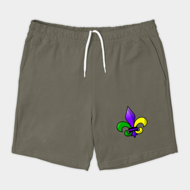 Fleur-de-lis Purple Green Gold by HolidayBug