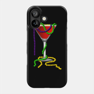 Mardi Gras Martini Phone Case