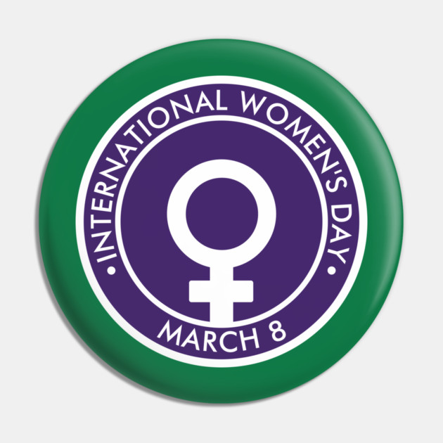 International Women's Day Pin by HolidayBug