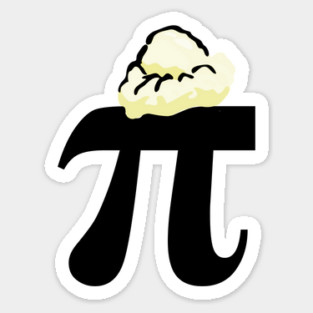 Pi à la mode Sticker