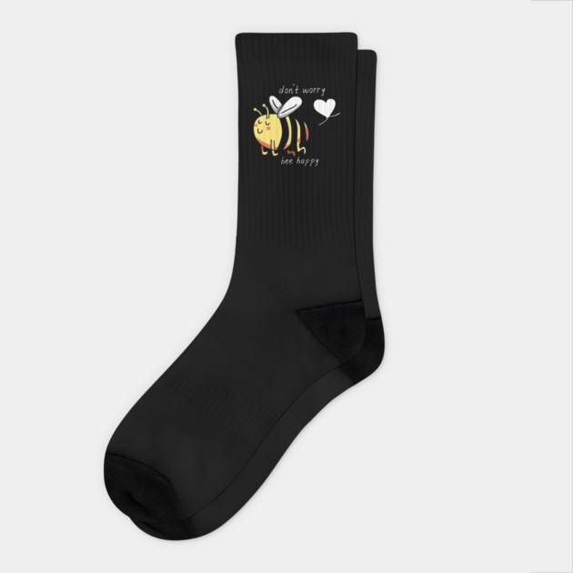 Don't worry bee Happy Socks by MEROUAN's Store