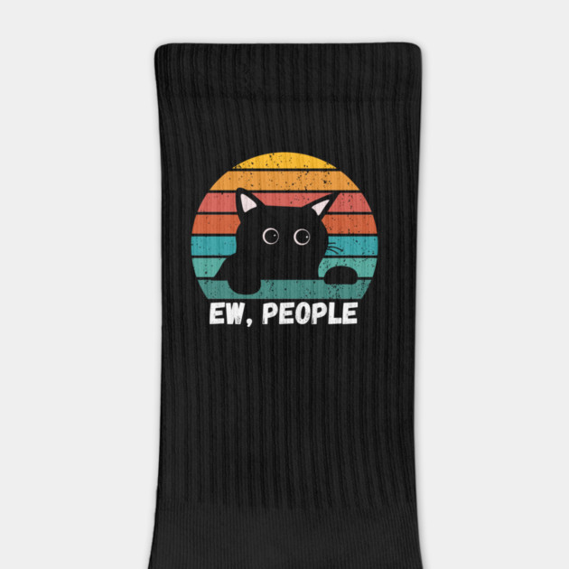 Funny Introvert Cat – Ew, People by Premachandra's Store