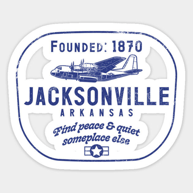 Jacksonville, Arkansas Sticker by rt-shirts