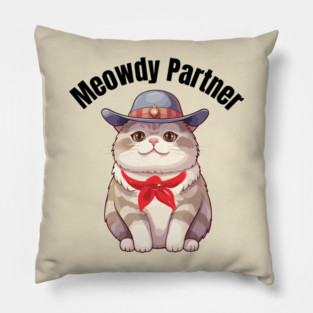 Cowboy Kitty Charm Pillow