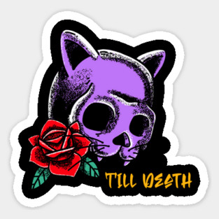 Cat skull Sticker