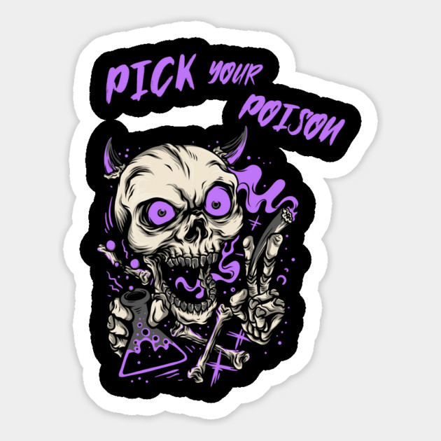 Pick your poison purple Magnet by The Patron