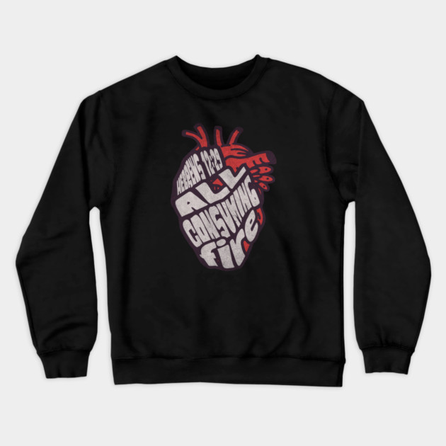 ALL CONSUMING FIRE Crewneck Sweatshirt by David's Store 2