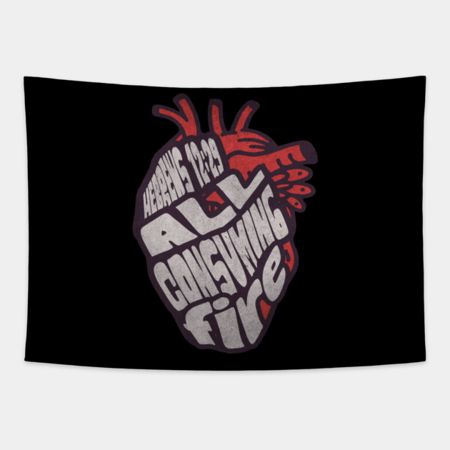 ALL CONSUMING FIRE Tapestry by David's Store 2