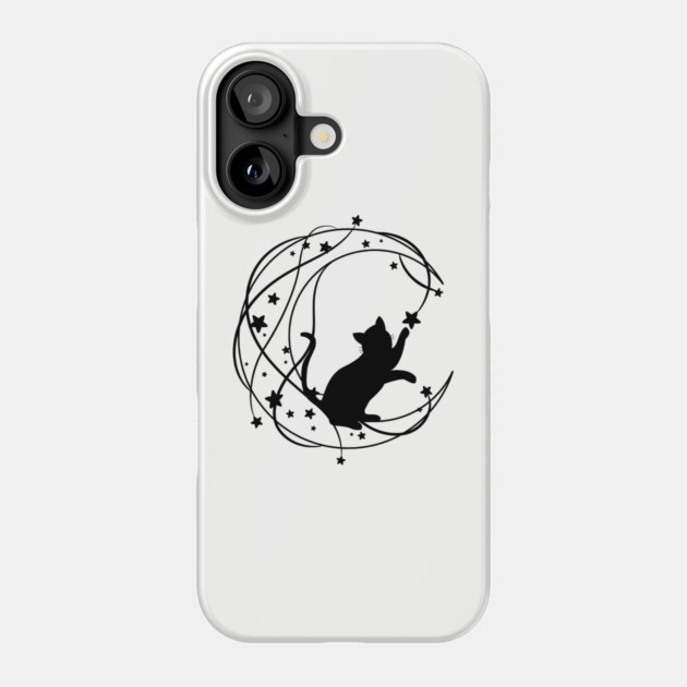 Lunar Cat Phone Case by Premachandra's Store