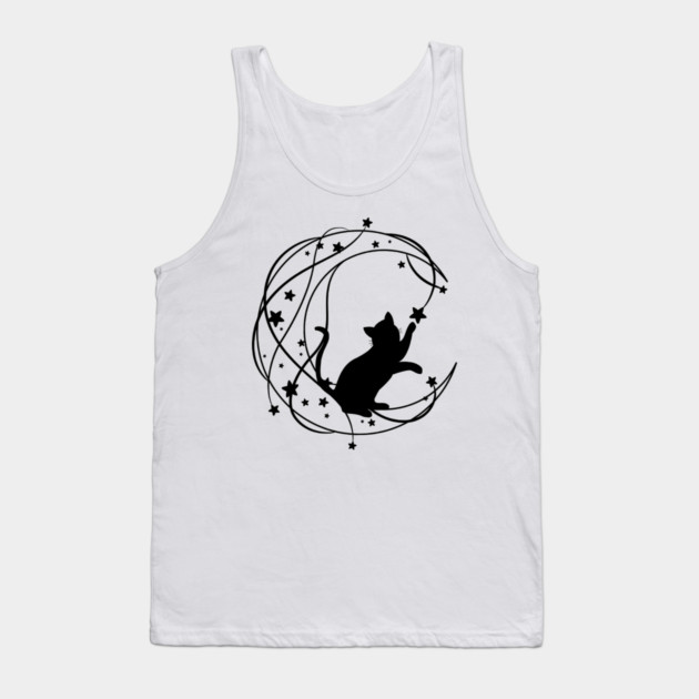 Lunar Cat Tank Top by Premachandra's Store