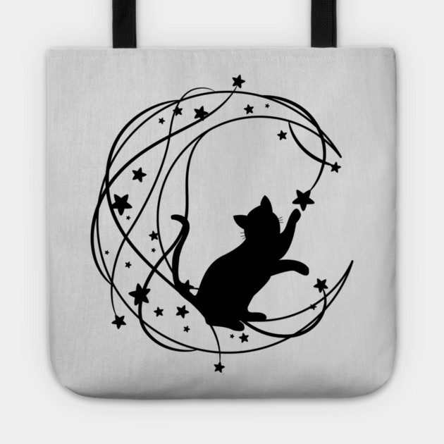 Lunar Cat Tote by Premachandra's Store