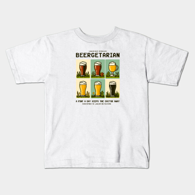 BEERGETARIAN Kids T-Shirt by Fabrik
