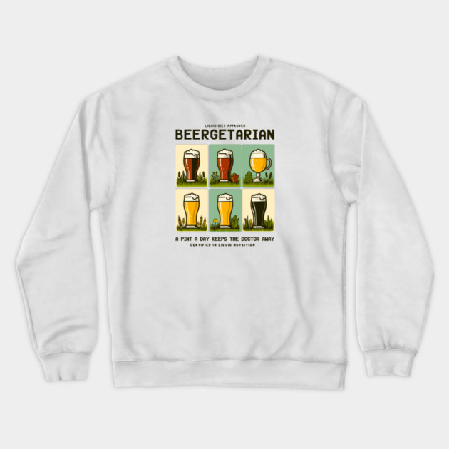 BEERGETARIAN Crewneck Sweatshirt by Fabrik