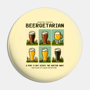 BEERGETARIAN Pin
