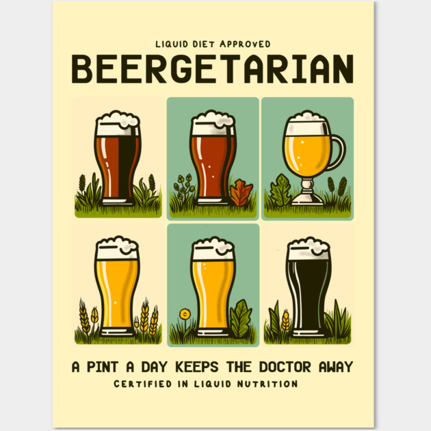 BEERGETARIAN Wall Art by Fabrik