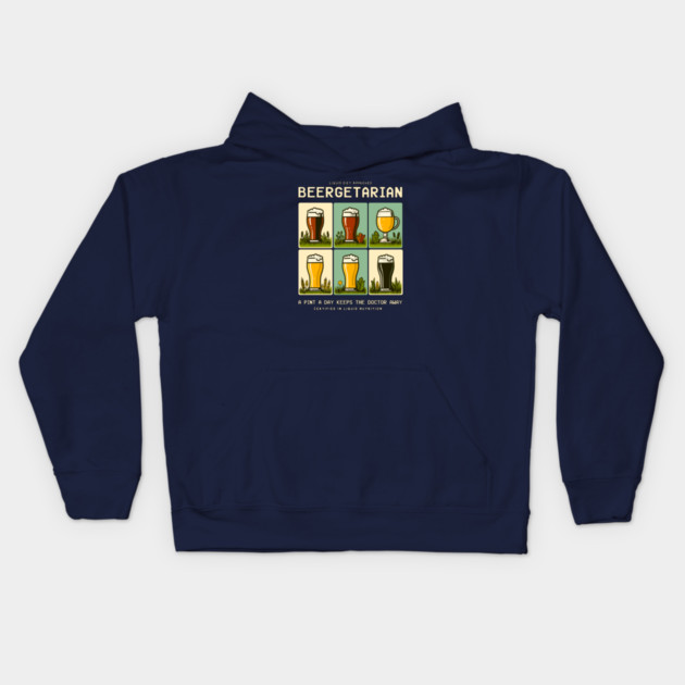 BEERGETARIAN Kids Hoodie by Fabrik