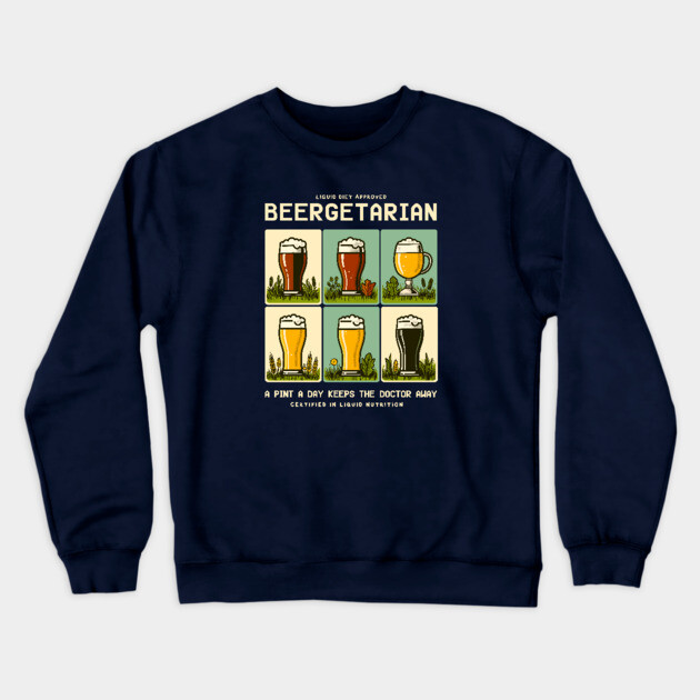 BEERGETARIAN Crewneck Sweatshirt by Fabrik