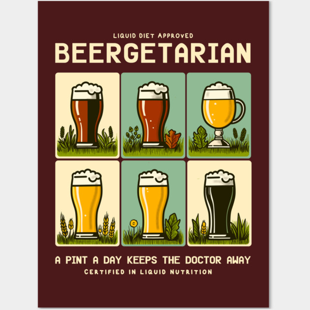 BEERGETARIAN Wall Art by Fabrik