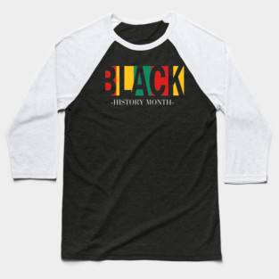 Black History Month African American Pride Melanin Roots Baseball T-Shirt