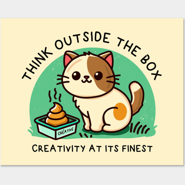 THINK OUTSIDE THE BOX Wall Art by Fabrik