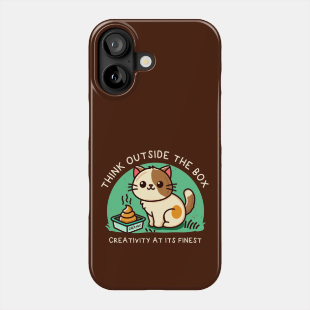 THINK OUTSIDE THE BOX Phone Case by Fabrik