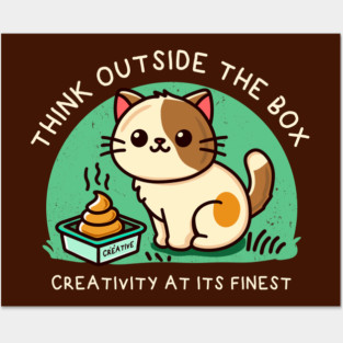 THINK OUTSIDE THE BOX Posters and Art