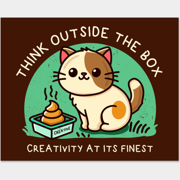 THINK OUTSIDE THE BOX Wall Art by Fabrik