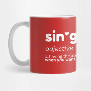 Sinlge Valentines Day Mug